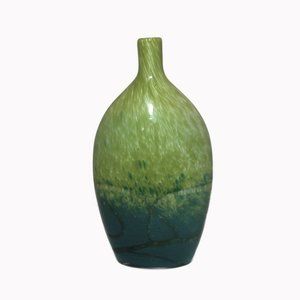 Contemporary Green Ombre Ceramic Vase